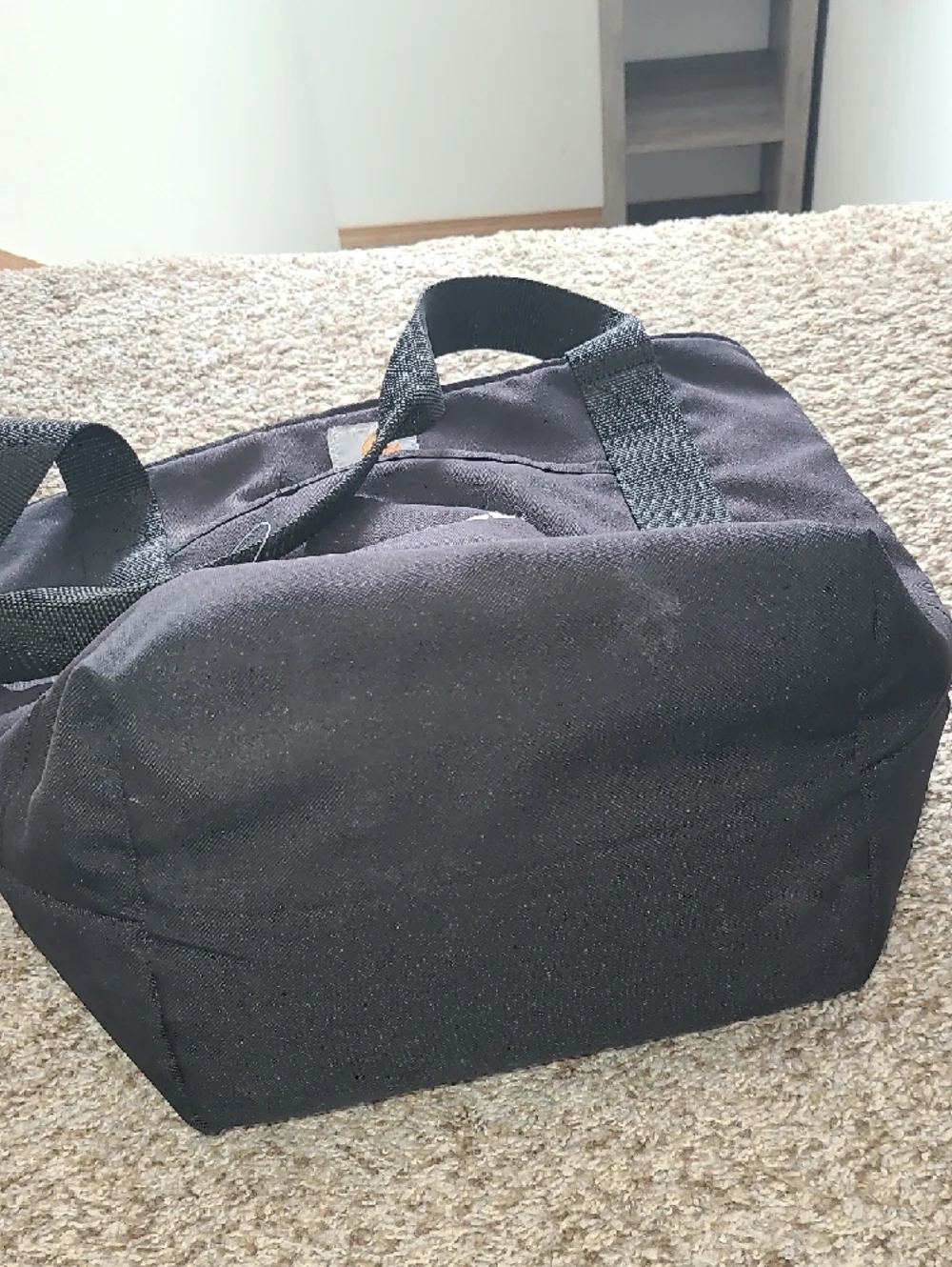 Carhartt Black Lunch Tote with Yellow Logo